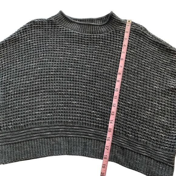 Abound Nordstrom Crewneck Cropped Sweater Grey Charcoal Heather XL - Picture 7 of 9